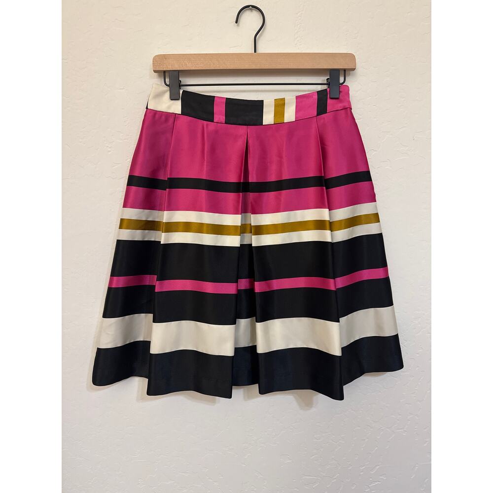 Trina Turk Multicolor Stripe Skirt with Lace trimmed lining – Size 6